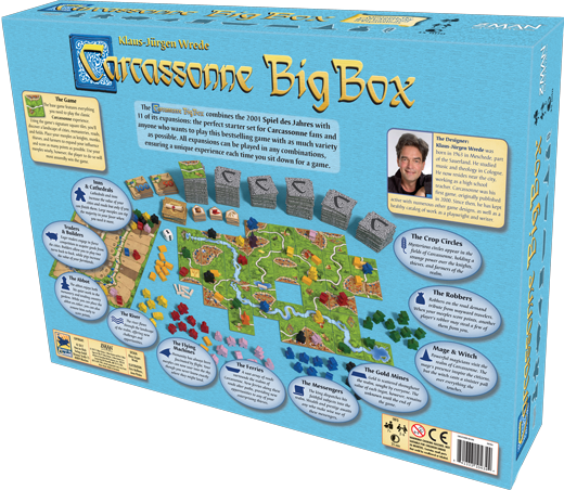 Carcassonne Big Box 2017 (aka Big Box 6) family game – Here Be