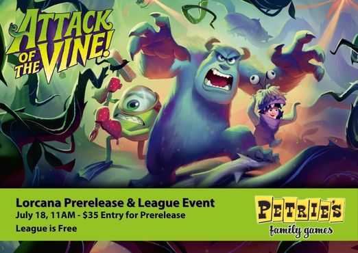 Lorcana: Attack of the Vine Prerelease & League